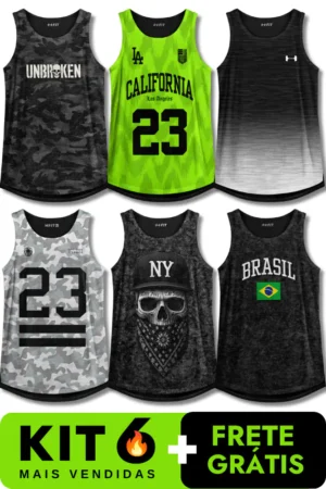 6 Regatas #Kit6+Frete