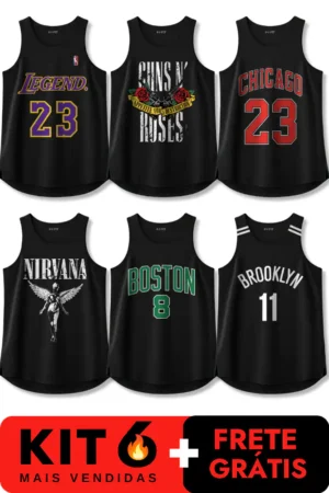 6 Regatas #Kit6+Frete