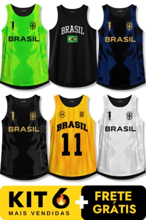 6 Regatas #Kit6+Frete