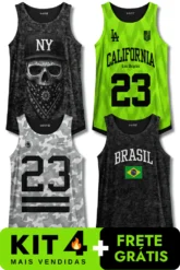4 Regatas #Kit4+Frete