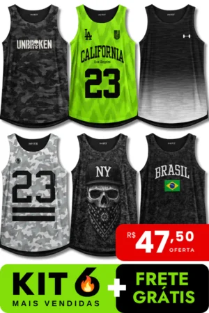 6 Regatas #Kit6+Frete